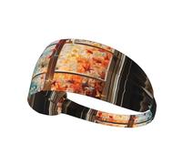 Fascia elastica sportiva per capelli YYHWHJDE Thousand Paper Cranes on the Window Prints Athletic Band per donne e uomini