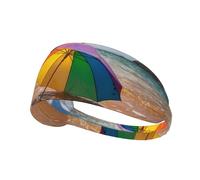 Fascia elastica sportiva per capelli YYHWHJDE Umbrella by The Sea Prints Athletic Band per donne e uomini