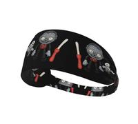 Fascia elastica sportiva per capelli YYHWHJDE Violent Ghost Doll Stampe Athletic Band per donne e uomini