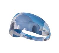 Fascia elastica sportiva per capelli YYHWHJDE White Snow House Picture Soft, traspirante, ad asciugatura rapida