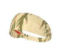 Fascia elastica sportiva per capelli YYHWHJDE Willow Tree Leaves Stampe Athletic Band per donne e uomini