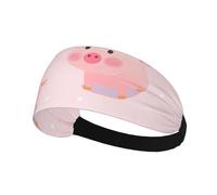 Fascia elastica sportiva YYHWHJDE bella rosa maiale modello morbido, traspirante, ad asciugatura rapida