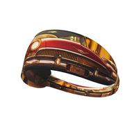 Fascia elastica sportiva YYHWHJDE Classic Vintage Cars modello morbido, traspirante, ad asciugatura rapida