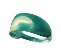 Fascia elastica sportiva YYHWHJDE Ocean Green Wave Surf modello ad asciugatura rapida, traspirante