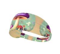 Fascia elastica sportiva YYHWHJDE Purple Dream modello fungo morbido, traspirante, ad asciugatura rapida