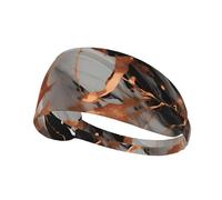 Fascia elastica ultra morbida con stampa a schizzi di rame con texture marmorizzata, traspirante, per sport, corsa, attività all'aperto