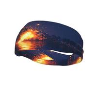 Fascia elastica unisex, con particelle pixel, basket, corsa, ciclismo, yoga, fitness, fascia per il sudore,