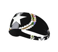 Fascia elastica unisex con stemma dello stato delle Isole Marianne Settentrionali, stampa su entrambi i lati, ideale come regalo per amici amanti dello sport, famiglia