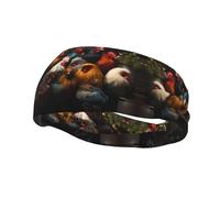Fascia elastica unisex, motivo gallo per la famiglia, per basket, allenamento, corsa, ciclismo, yoga, fitness, fascia per il sudore,