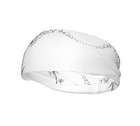 Fascia elastica unisex per adulti, con note musicali volanti e note musicali, per fitness, allenamento, fascia per capelli traspirante