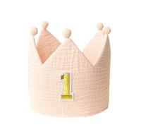 Fascia fatta a mano per bambini da 0 a 1 anni, in morbido cotone, souvenir, per feste, accessorio per capelli a tema, copricapo per il compleanno del bambino