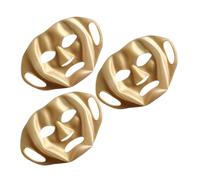 Fascia Fissaggio Maschera Viso in Silicone 3d, 3 Pezzi | Design Gancio Auricolare, Effetto Anti Caduta e Anti Umido, Colore Oro