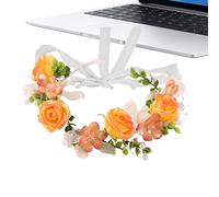 Fascia floreale da donna, accessorio di testa realistico, per ragazza, cerchietto con rosa artificiale per donna, per feste, compleanni, matrimoni, comunioni, Natale, festival, eventi celebrativi
