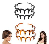 Fascia For Capelli A Forma Di U Bifacciale Da Donna/ragazza: Pettine Alto In Stile Coreano, Delicato Sui Capelli, Accessorio For Capelli Voluminoso(4PCS)