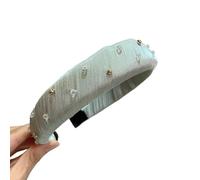 Fascia for capelli a rete diamantata for capelli piccoli - Accessori for capelli alla moda con forcina for il lavaggio del viso(Lightgreen)