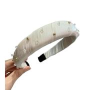 Fascia for capelli a rete diamantata for capelli piccoli - Accessori for capelli alla moda con forcina for il lavaggio del viso(Bianca)