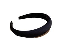 Fascia for capelli a tesa larga tinta unita for donna | Accessorio for la stiratura dei capelli alto | Fascia for capelli alla moda for l'uso quotidiano(black)
