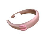 Fascia for capelli con fermaglio for capelli quadrato con trama geometrica - Copricapo in spugna con testa alta for le donne(pink)