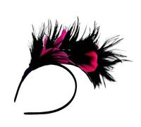 Fascia for capelli con piume Boho, decorazione for la testa, fascia for capelli da esibizione di danza, accessori for capelli for festival di Halloween(T)