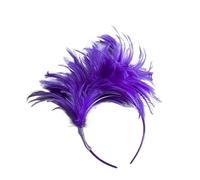 Fascia for capelli con piume Boho, decorazione for la testa, fascia for capelli da esibizione di danza, accessori for capelli for festival di Halloween(D)