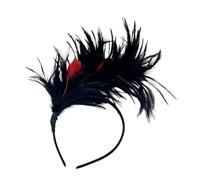 Fascia for capelli con piume Boho, decorazione for la testa, fascia for capelli da esibizione di danza, accessori for capelli for festival di Halloween(P)