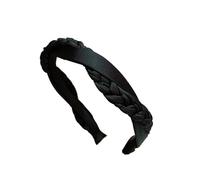 Fascia for capelli con treccia retrò incrociata for donna - Accessori for capelli alla moda for la pressione del viso e l'uso quotidiano(black)