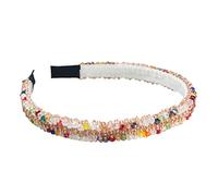 Fascia for capelli da donna Fascia for capelli Lady Strass lucidi Cerchio for capelli solidi Accessori for capelli dolci(MULTI)