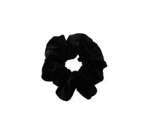 Fascia for capelli elastica in velluto grande da donna, elastici for capelli in tinta unita, accessori for capelli da donna(Black)