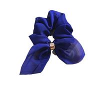Fascia for capelli elastica leggera di lusso da donna, elastici for capelli tinta unita, accessori for capelli da donna(Blue)