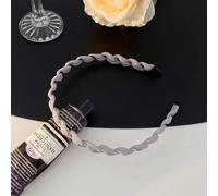 Fascia for capelli, fascia for capelli annodata sottile, fascia for capelli antiscivolo con nodo superiore for lavare il viso, cerchietti for capelli(Grey)