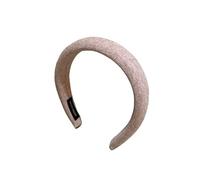 Fascia for capelli in lana con parte superiore cranica alta - Accessori for capelli in spugna a pressione piccola for donne(pink)