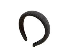 Fascia for capelli in lana con parte superiore cranica alta - Accessori for capelli in spugna a pressione piccola for donne(Darkgray)