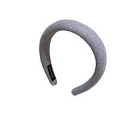 Fascia for capelli in lana con parte superiore cranica alta - Accessori for capelli in spugna a pressione piccola for donne(Blue)