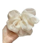 Fascia for capelli in rete for intestino crasso for donne Elastico for capelli Corda Accessori for capelli eleganti(Beige)