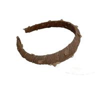 Fascia for capelli sottile a pressione da donna - Fascia for capelli avvolgente in tessuto for un uso confortevole tutto il giorno(Brown)