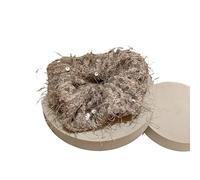 Fascia for capelli sottile e lucida for intestino crasso - Elastico versatile for coda di cavallo alta for tutti i tipi di capelli(Grey)