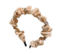 Fascia for capelli Super Flash Love Diamond Satin Hairpin for donna - Elegante design con piega dell'intestino crasso(Apricot)