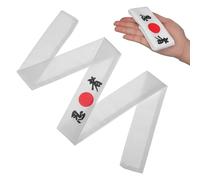 Fascia Giapponese da Cuoco in Cotone Bianco, Assorbe Sudore | Lavaggio Viso e Cucina, Stile Giapponese, Tiene i Chioma Lontani dal Volto, Finitura Raffinata