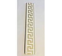 FASCIA GRECA LISTELLO VERSACE BIANCO/ORO 10X60