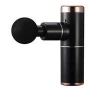 Fascia Gun Mini portatile USB ricaricabile attrezzatura elettrica per il fitness rilassante muscolare Massaggiatore vibrante regolabile a 4 velocità/resistenza duratura (colore rosso) (colore nero)