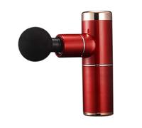 Fascia Gun Mini portatile USB ricaricabile attrezzatura elettrica per il fitness rilassante muscolare Massaggiatore vibrante regolabile a 4 velocità/resistenza duratura (colore rosso) (Colore rosso)