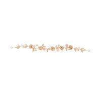 Fascia in foglia di metallo Pezzi for capelli da sposa for matrimonio Fasce for capelli da donna Legami for capelli dorati for le donne Copricapo da sposa Fiore Copricapo squisito Fasce for capelli da