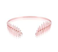 Fascia in metallo con foglia indossata sul retro, copricapo da sposa con foglia d'oro alla moda Copricapo da dea per la parte posteriore della testa, fascia per capelli con corona da dea (Oro rosa)