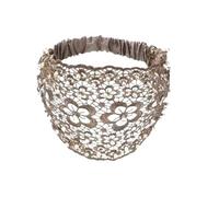 Fascia in Pizzo per Donna Per Acconciature Con Perline Floreali E Perle