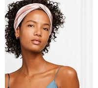 Fascia in seta di gelso seta 22momme fascia per capelli avvolgere la testa per le donne attorcigliato morbido naturale cura di bellezza organica (rosa)