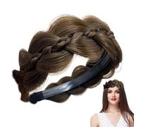 Fascia intrecciata, fascia per capelli intrecciata, accessorio per parrucca con denti, trecce intrecciate, a spina di pesce, accessorio per capelli da donna