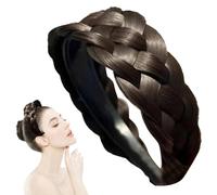 Fascia intrecciata per capelli antiscivolo per lavare il viso, comoda e morbida fascia elastica per la cura della pelle, lavoro, scuola, vacanza