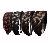 Fascia intrecciata per capelli antiscivolo per lavare il viso, comoda e morbida fascia elastica per la cura della pelle, lavoro, scuola, vacanza