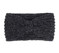 Fascia invernale da donna in ciniglia lavorata a maglia, tinta unita, annodata al centro, elastica, all'uncinetto, a righe, turbante