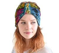 - Fascia invernale Tie-Dye-Hippie Fashion-Elastic Head Wrap Cover-60' s '70' s Retro Bandana-Psichedelico Flower Pattern